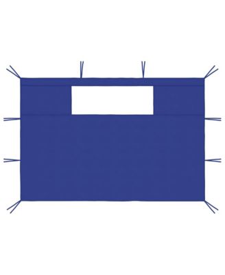 Gazebo Sidewalls with Windows 2 pcs Blue