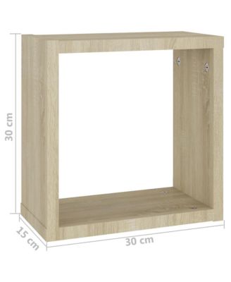 Wall Cube Shelves 2 pcs Sonoma Oak 11.8"x5.9"x11.8"