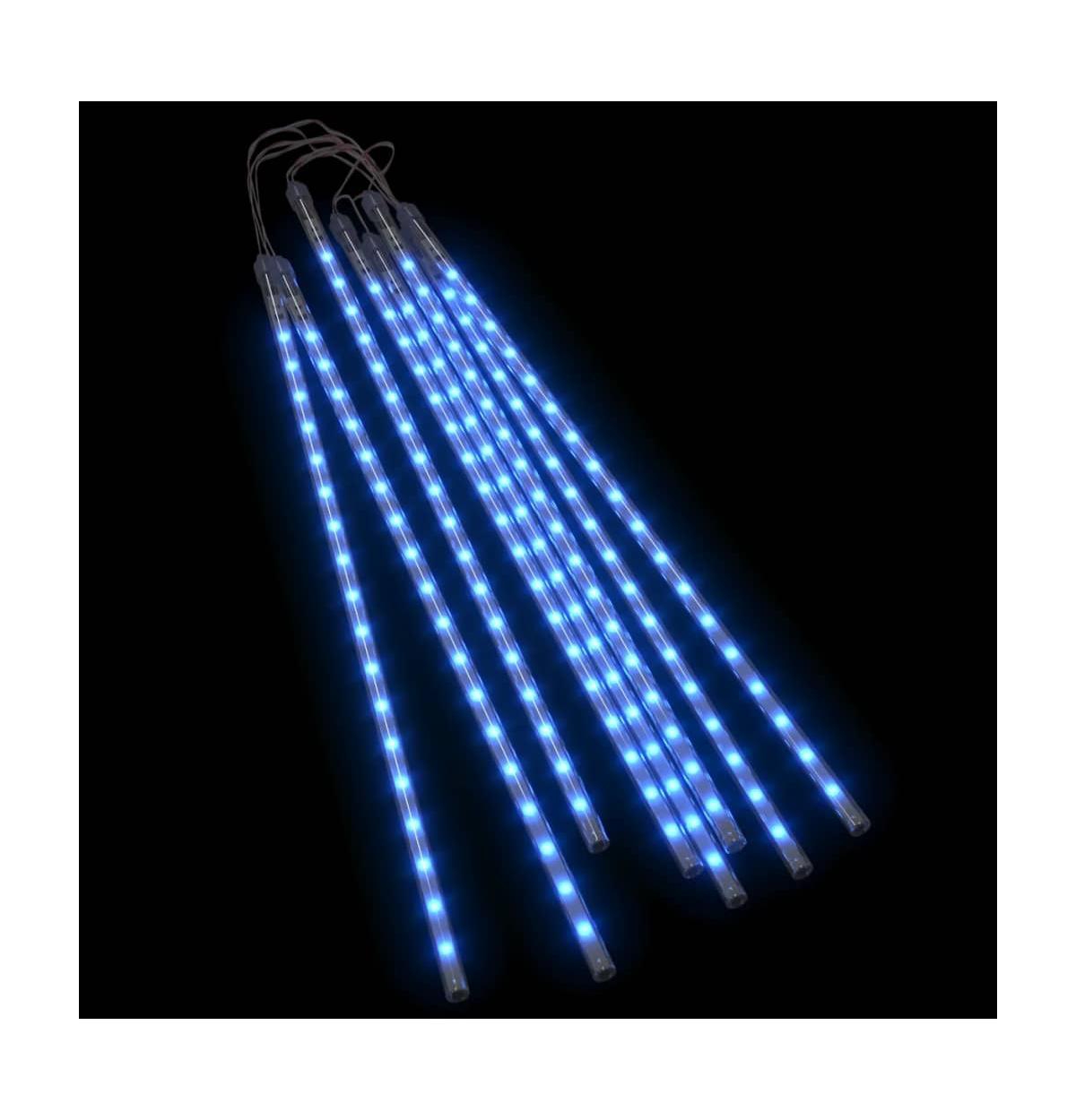 vidaXL Meteor Lights 8 pcs288 LEDs Indoor Outdoor - Blue