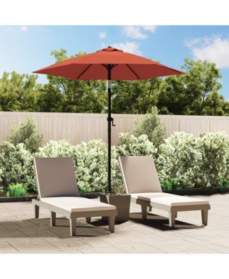 Garden Parasol Terracotta 78.7"x88.2" Aluminum