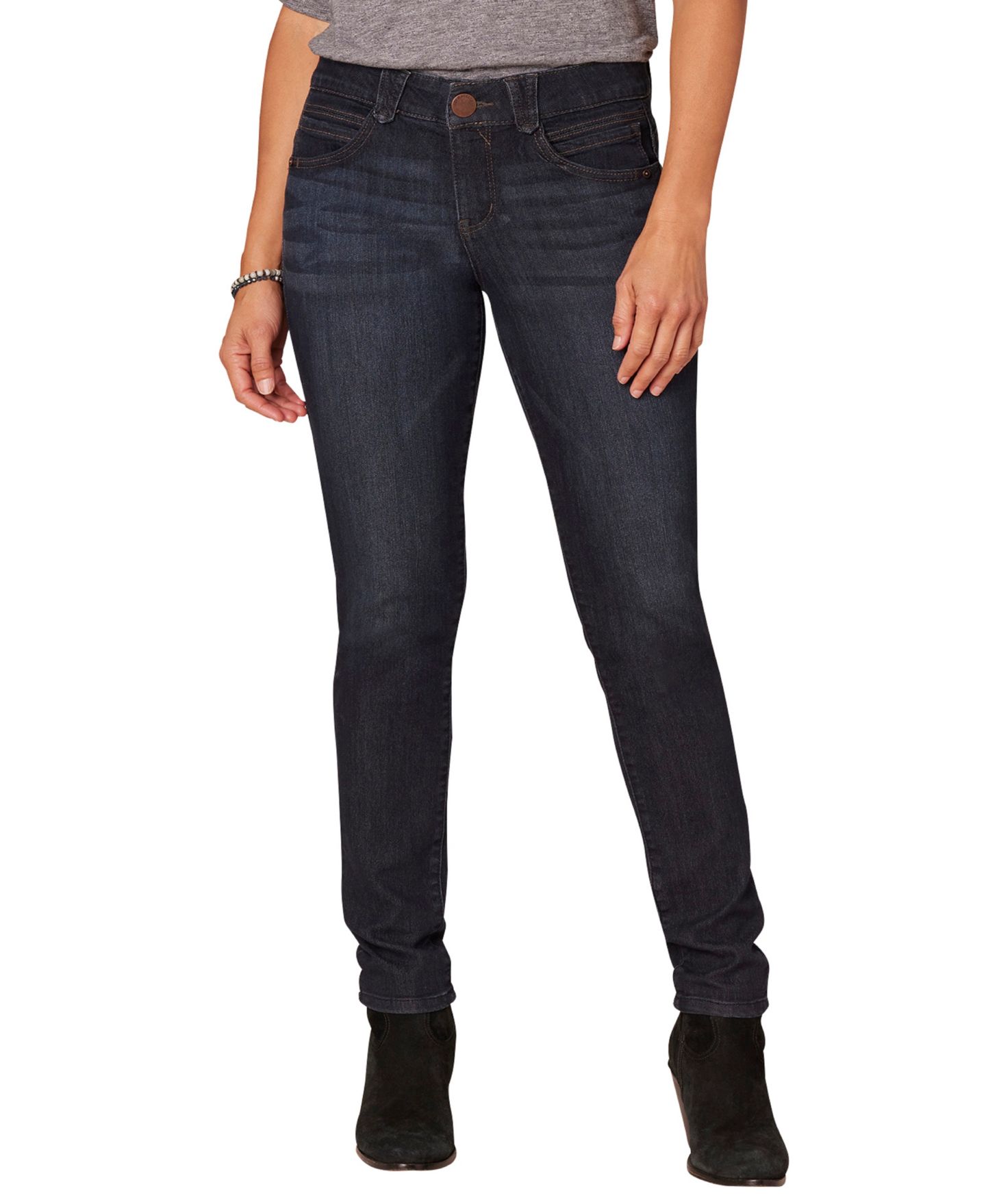 Женские джинсы Democracy "Ab"Solution Mid-Rise Stretch Curvy Fitted Jeggings, цвет: Индиго — фото 1