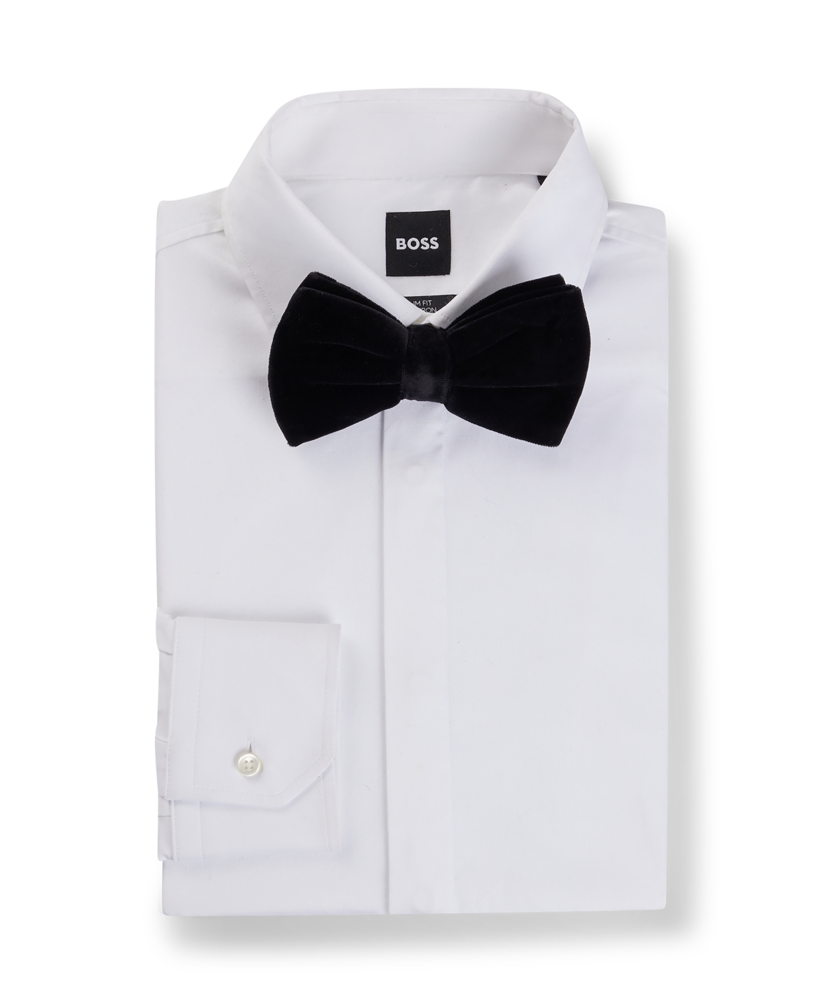 Boss by Hugo Boss Men's Pre-Tied Velvet Bow Tie - Black