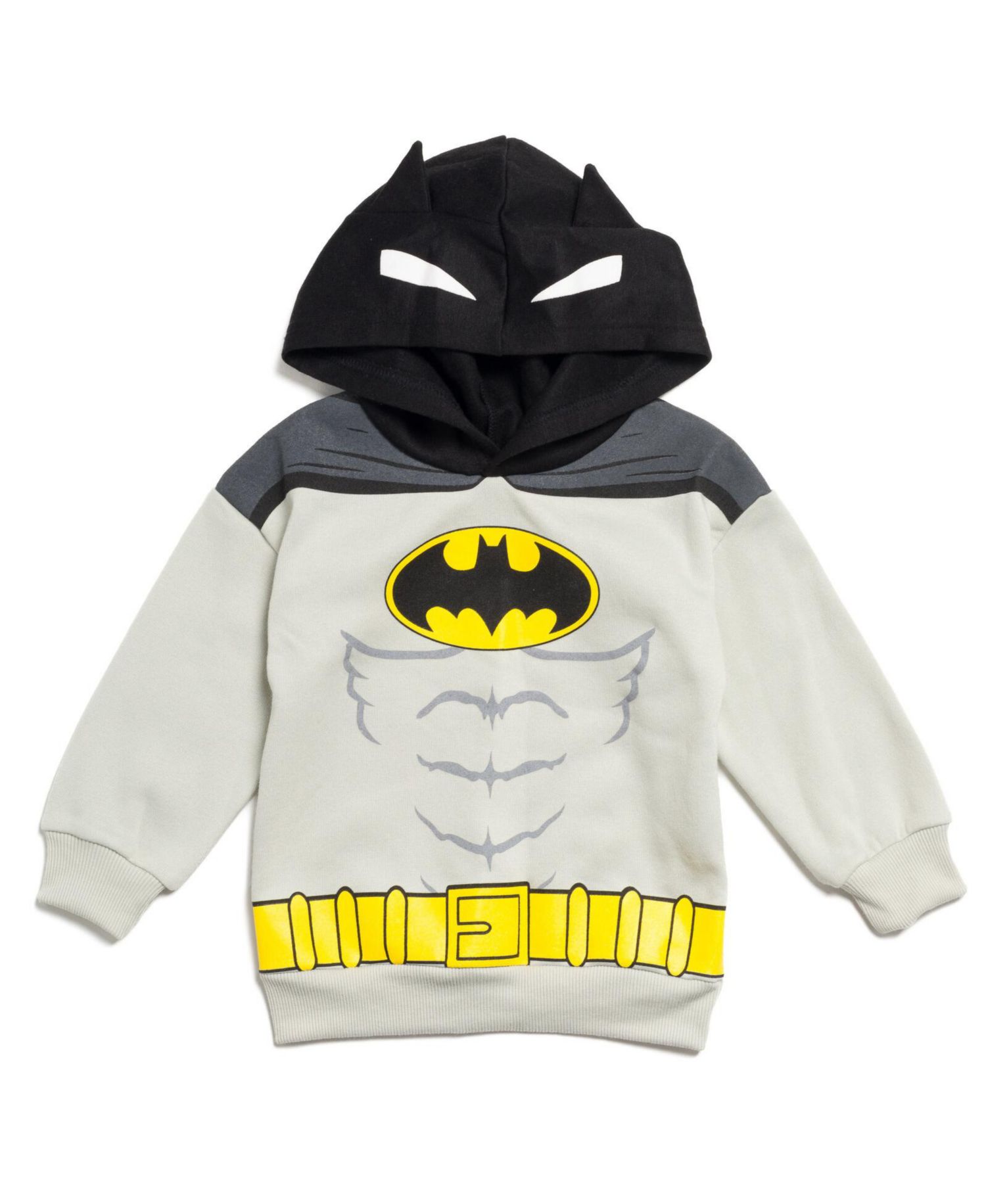 Little Boys 6-20 Superman Batman Fleece Pullover Hoodie and Pants Outfit Set