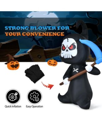 6 Feet Halloween Inflatable Decorations with Built-in LED Lights