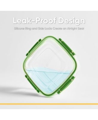 Airtight Food Storage Container with Leakproof Lid, 48 Oz, Orange