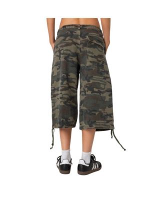 Women's Camo Cargo Bermuda Shorts