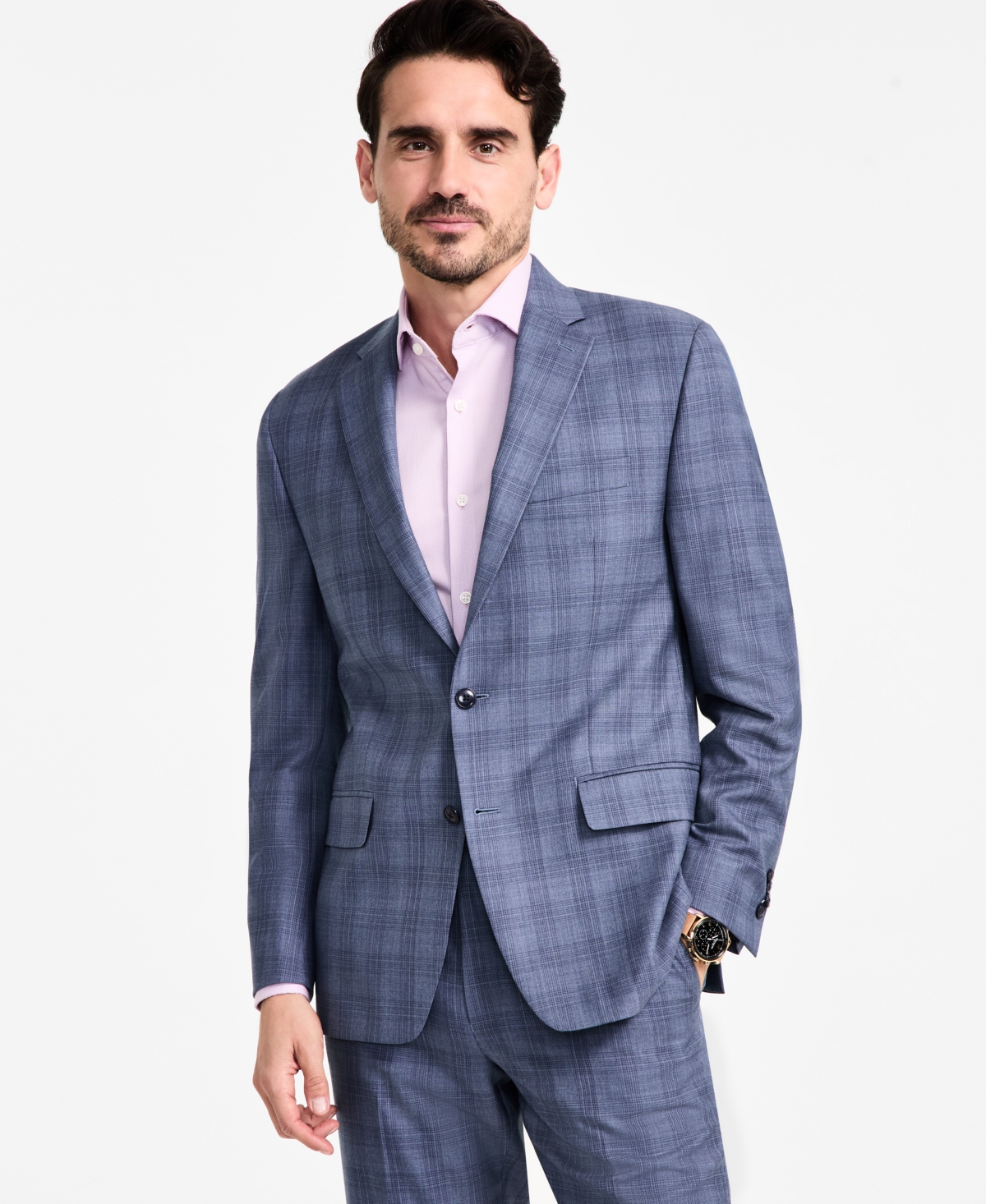 Men's Classic Fit Wool Blend Suit Separates Jacket - Light Blue