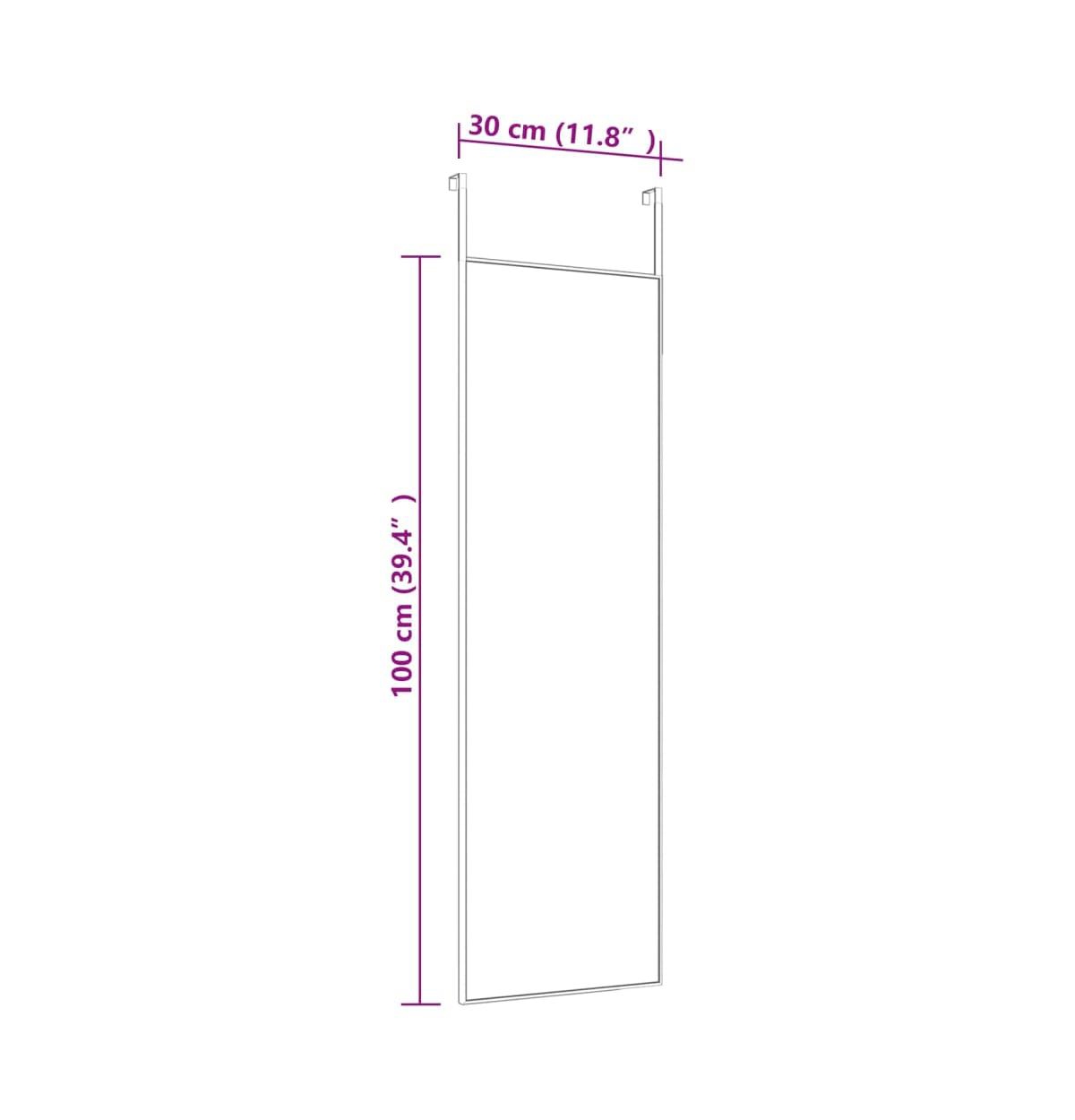 vidaXL Door Mirror11.8