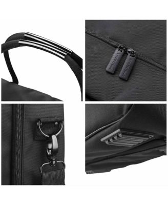 Makeup Bag Soft Sided Cosmetic Train Case 2 Layer Hangbag 4 Pouches