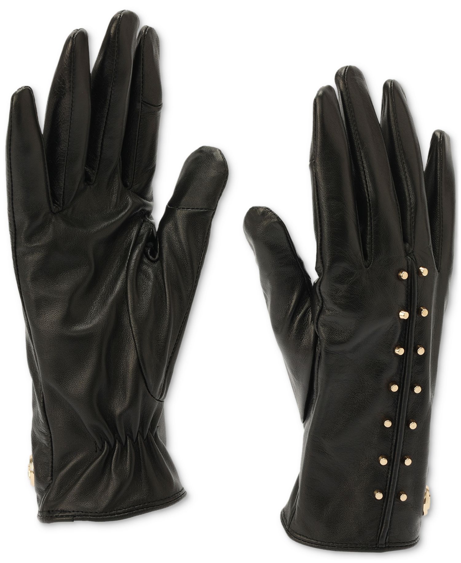 Women's Astor Studded Leather Tech Gloves