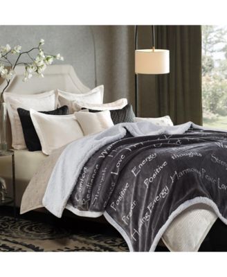 Premium Healing Warm Hugs Microfiber & Sherpa Gift Blanket, Twin