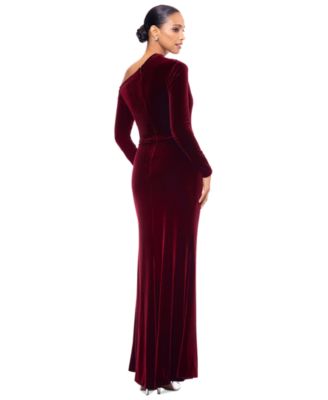 chinese dress ladies Ashton Off Shoulder Velvet Long Sleeve Bodycon Dress main image 1