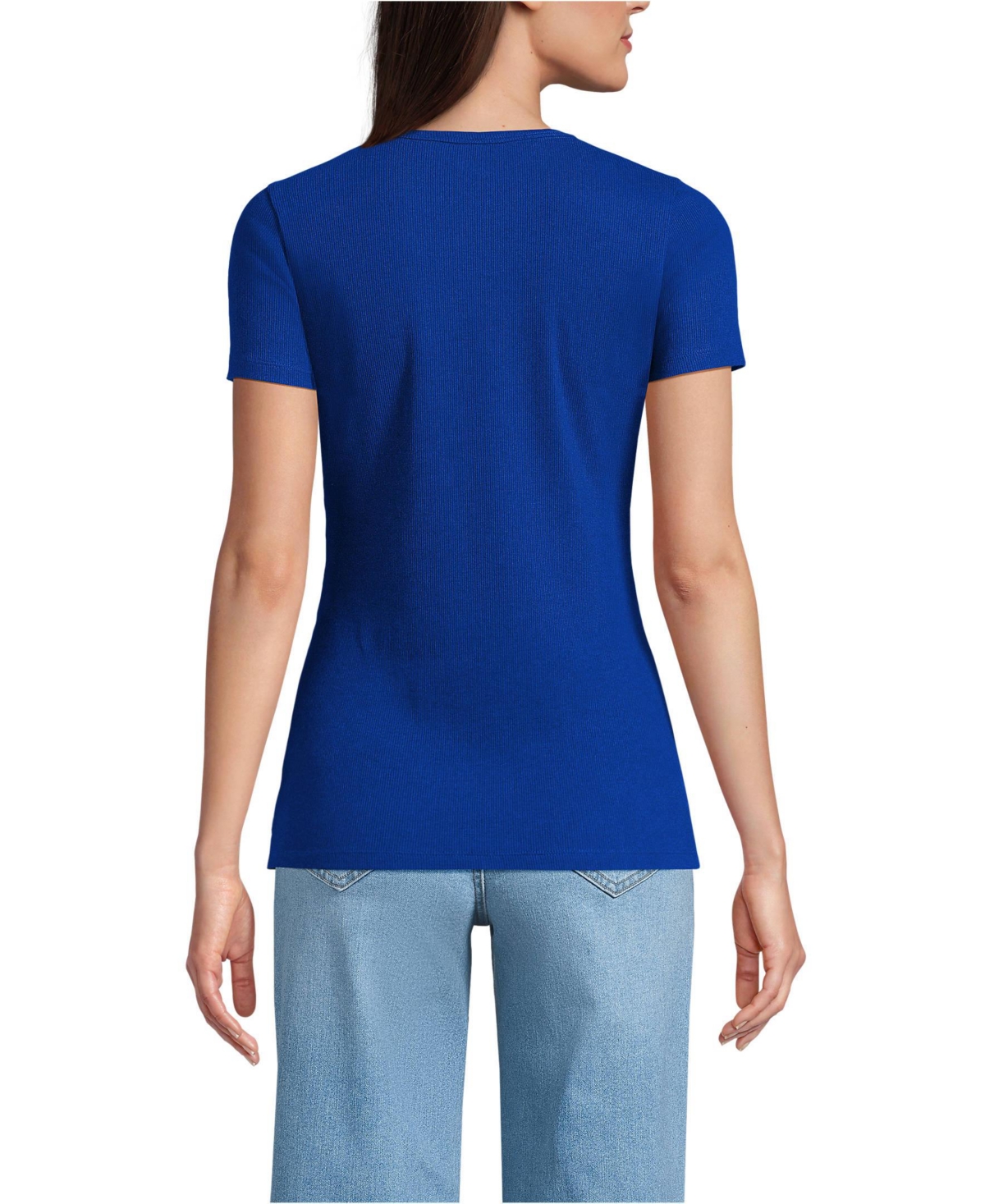 Lands' End Women's Micro Rib T-Shirt