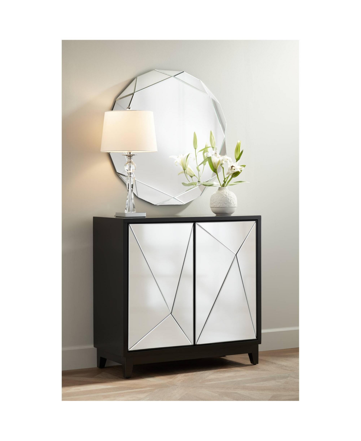 Vienna Full Spectrum Julian Traditional Table Lamp High Clear Twisted Crystal Glass Column White Tapered Drum Shade Decor for Bedroom Living Room