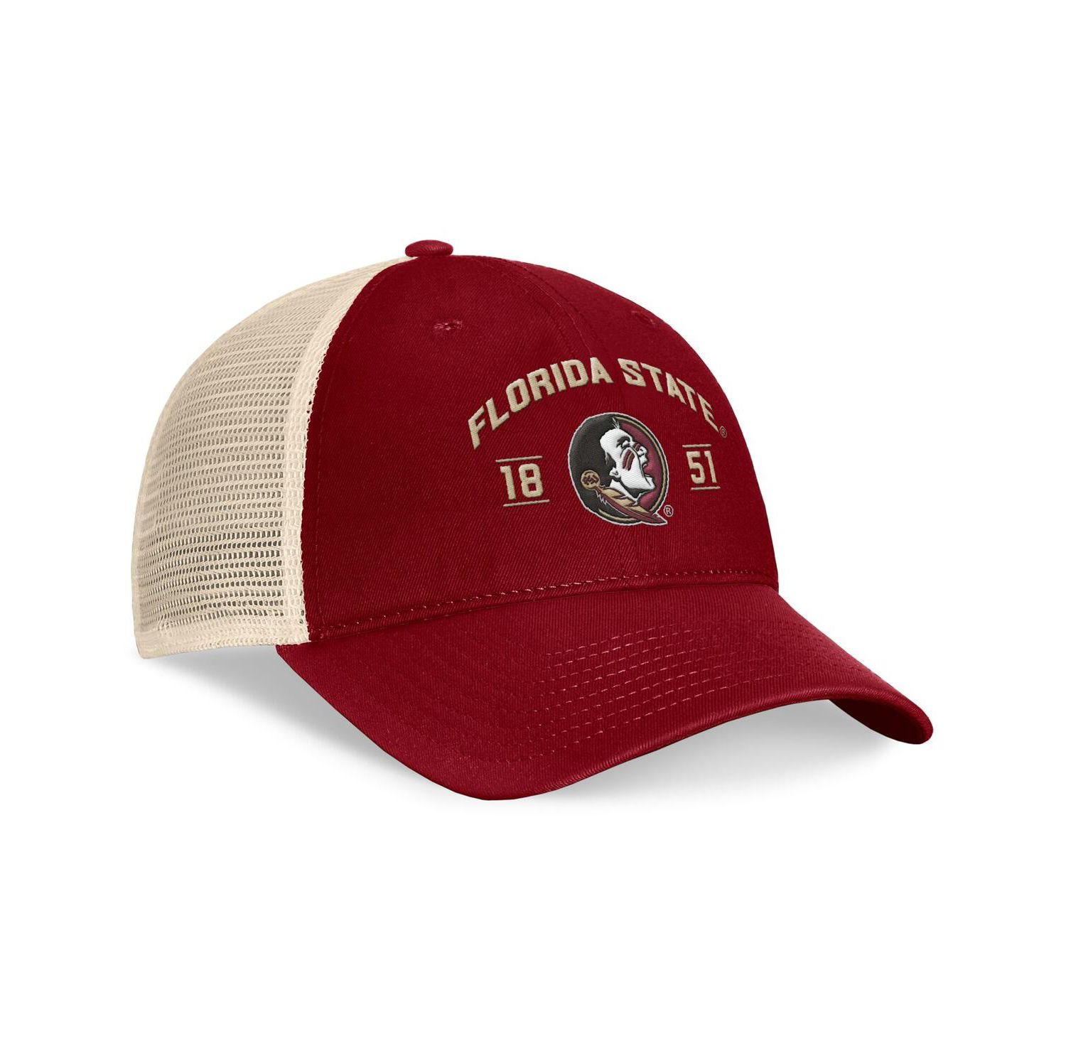 Men's Garnet Florida State Seminoles Heritage Waylon Trucker Adjustable Hat