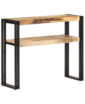 Console Table 35.4"x11.8"x29.5" Rough Mango Wood