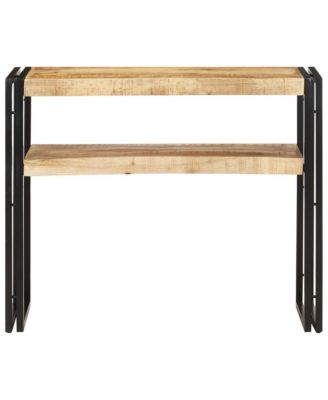 Console Table 35.4"x11.8"x29.5" Rough Mango Wood
