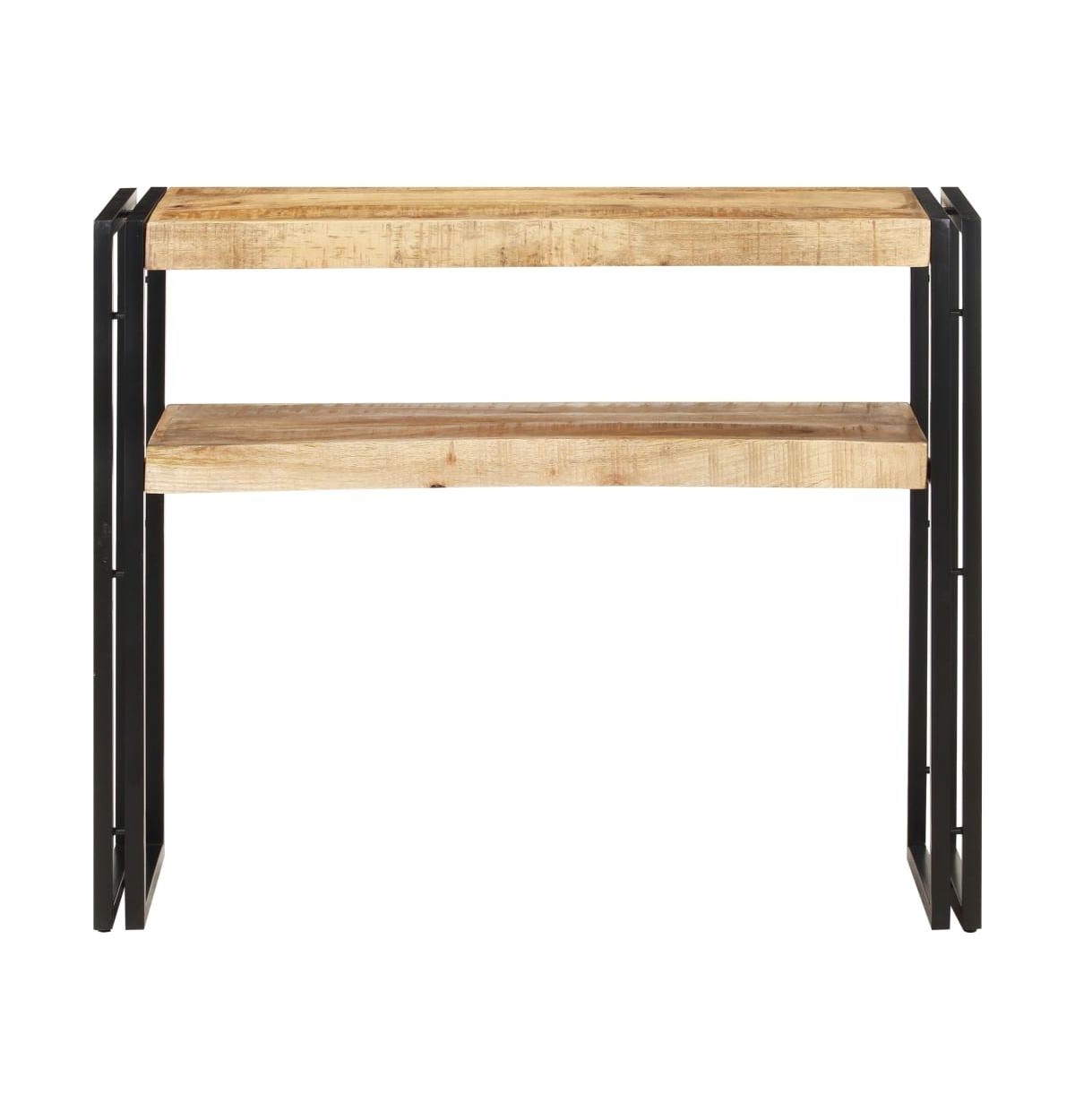 Console Table 35.4"x11.8"x29.5" Rough Mango Wood