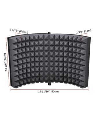 Studio Microphone Isolation Shield Acoustic Foam Panel Sound Absorbing Recording Panel