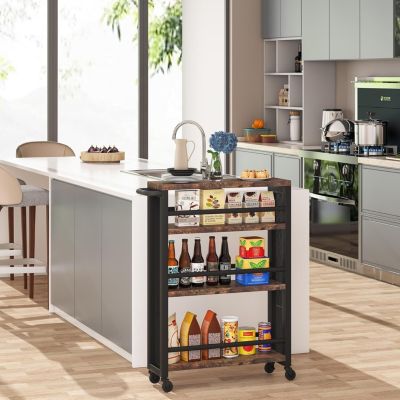 Slim Storage Cart, Narrow Rolling Carts with Wheels