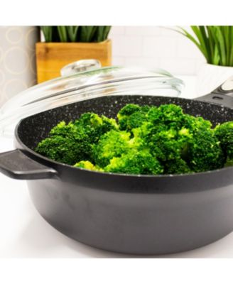 GEM 10" Nonstick Covered Saute Pan 3.4Qt., Black