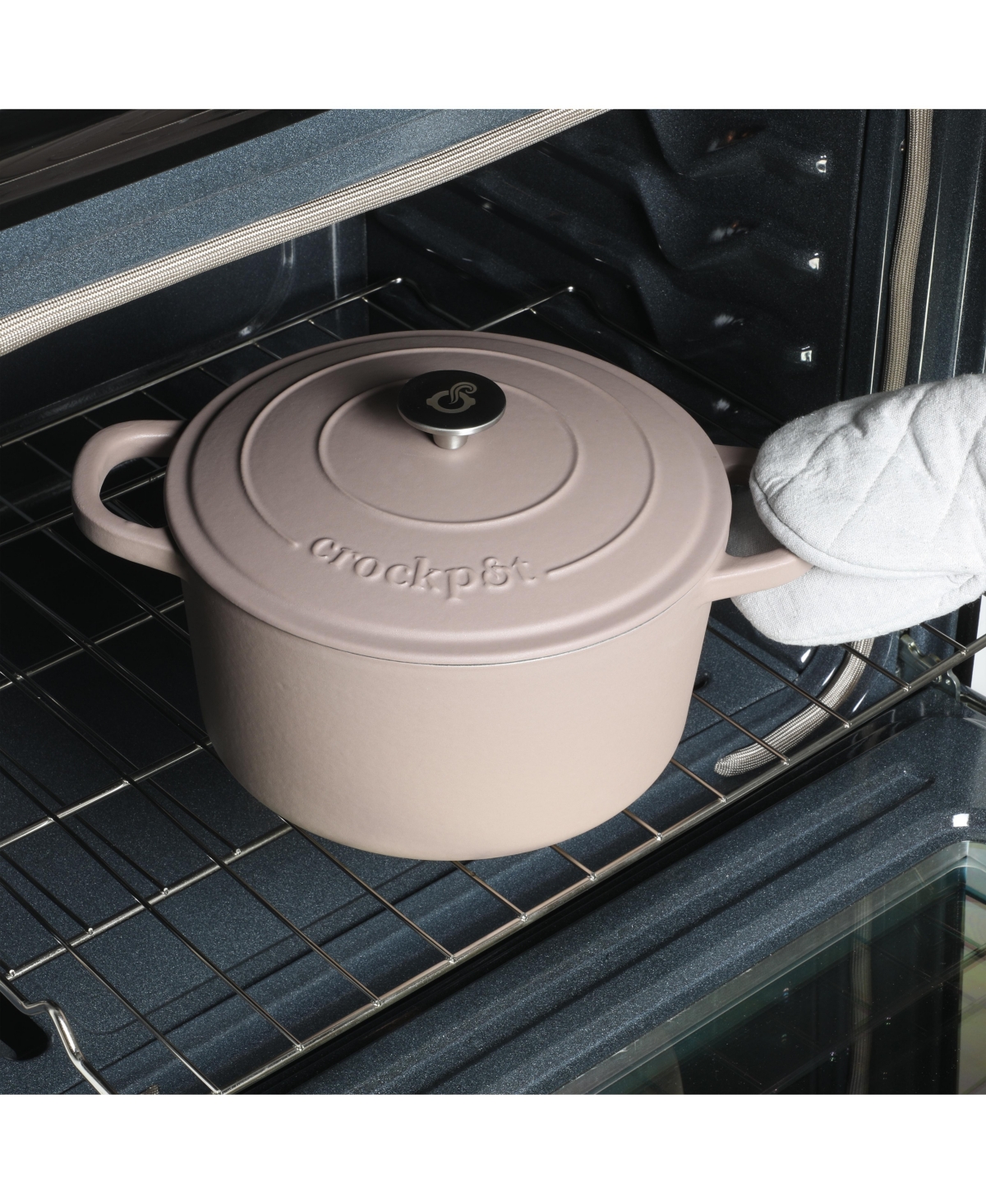 Crock-Pot Crock Pot Artisan 5-Quart Round Dutch Oven -Pink - Matte dusty