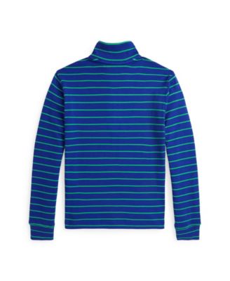 Polo Ralph Lauren Kid's Striped Cotton Quarter-Zip Pullover Shirt