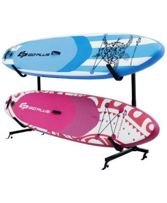 Freestanding Height Adjustable Dual Kayak Storage Rack