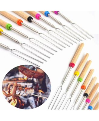 Roasting Sticks Stainless Steel Extendable 32in 12 Piece Set