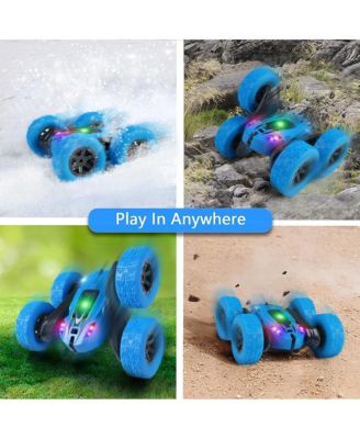 Remote Control Car Race Stunt Toy Double Sided 360° Rotating Rechargeable