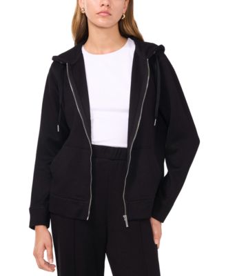 Women's Knit Zip-Front Hoodie Jacket