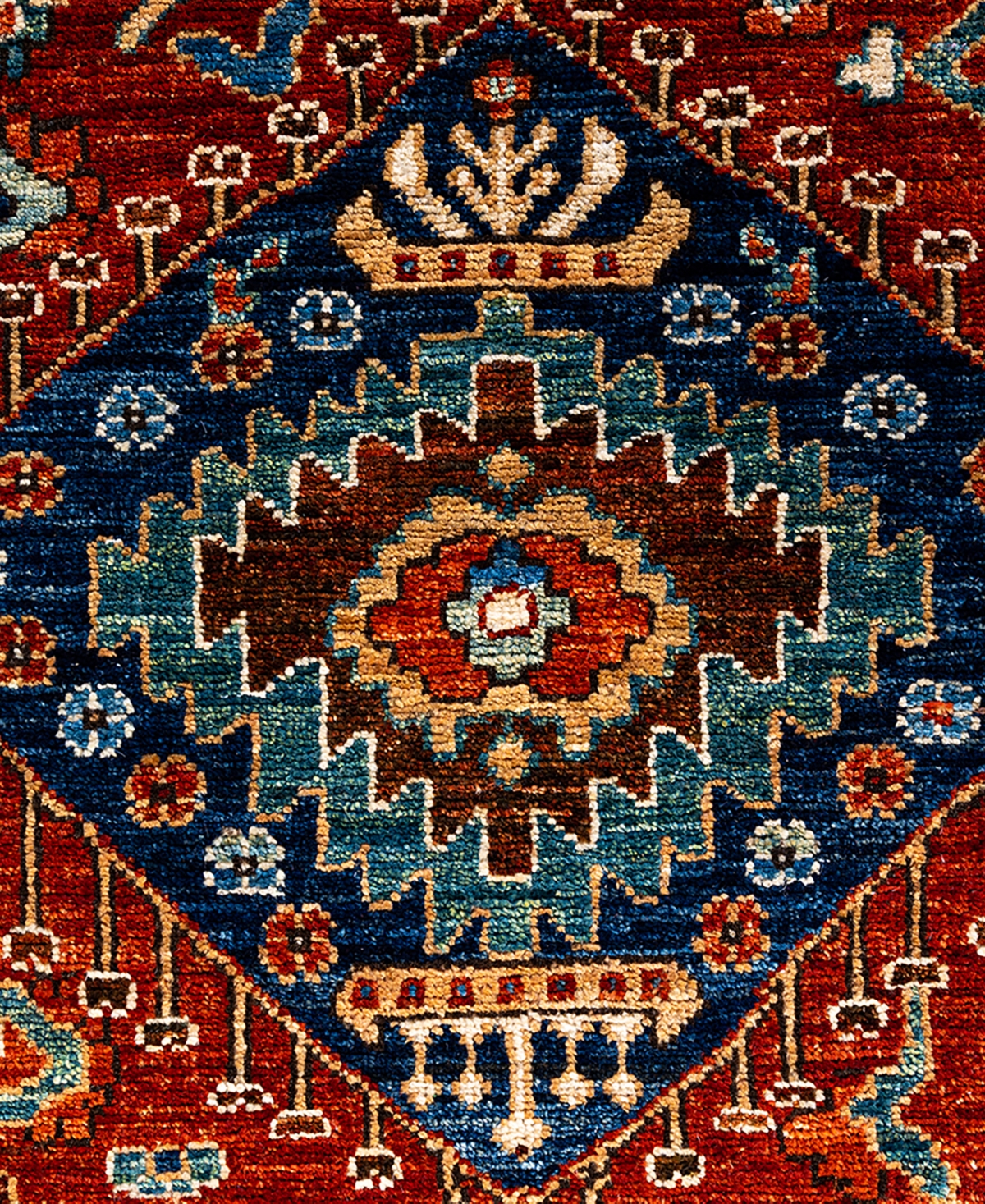 Adorn Hand Woven Rugs Serapi M1993 8'x9'9" Area Rug In Red