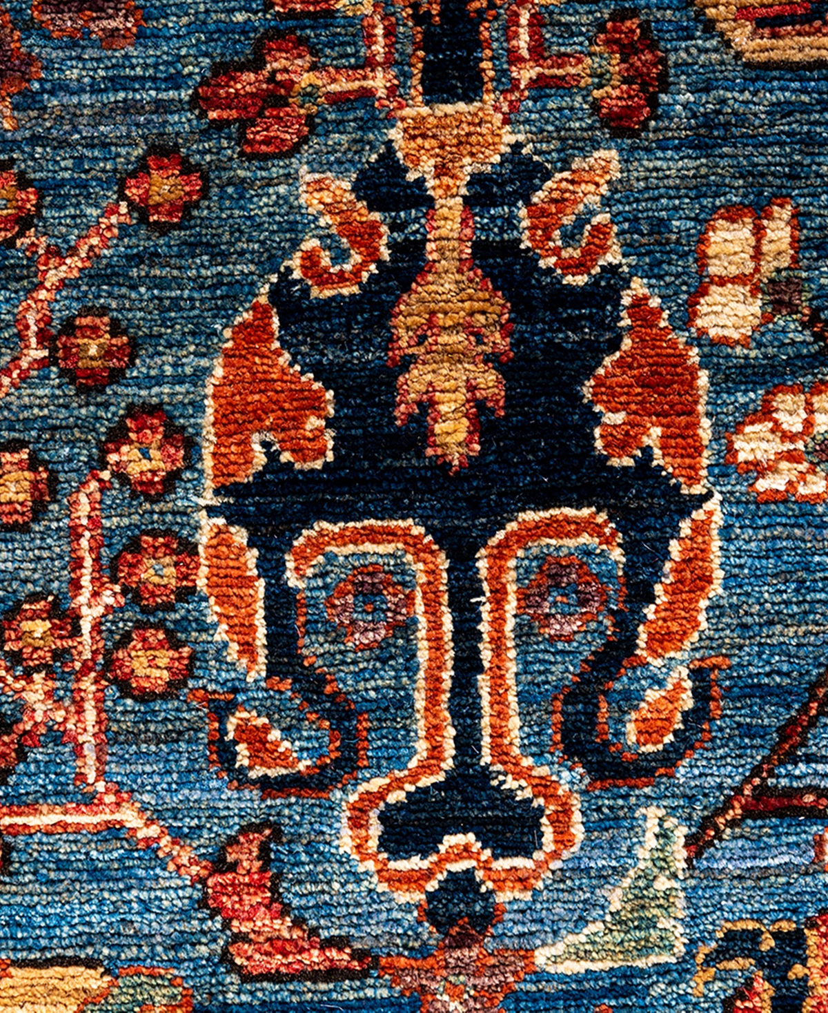 Adorn Hand Woven Rugs Serapi M1993 8'1"x9'10" Area Rug In Light Blue