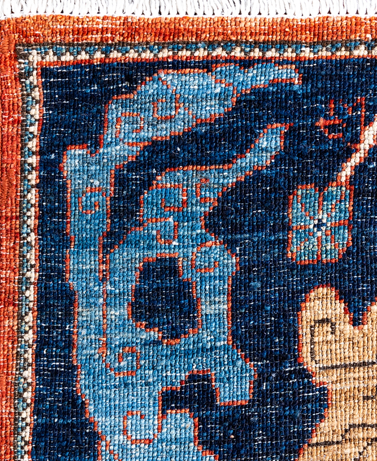 Adorn Hand Woven Rugs Serapi M1993 7'11"x9'11" Area Rug In Orange