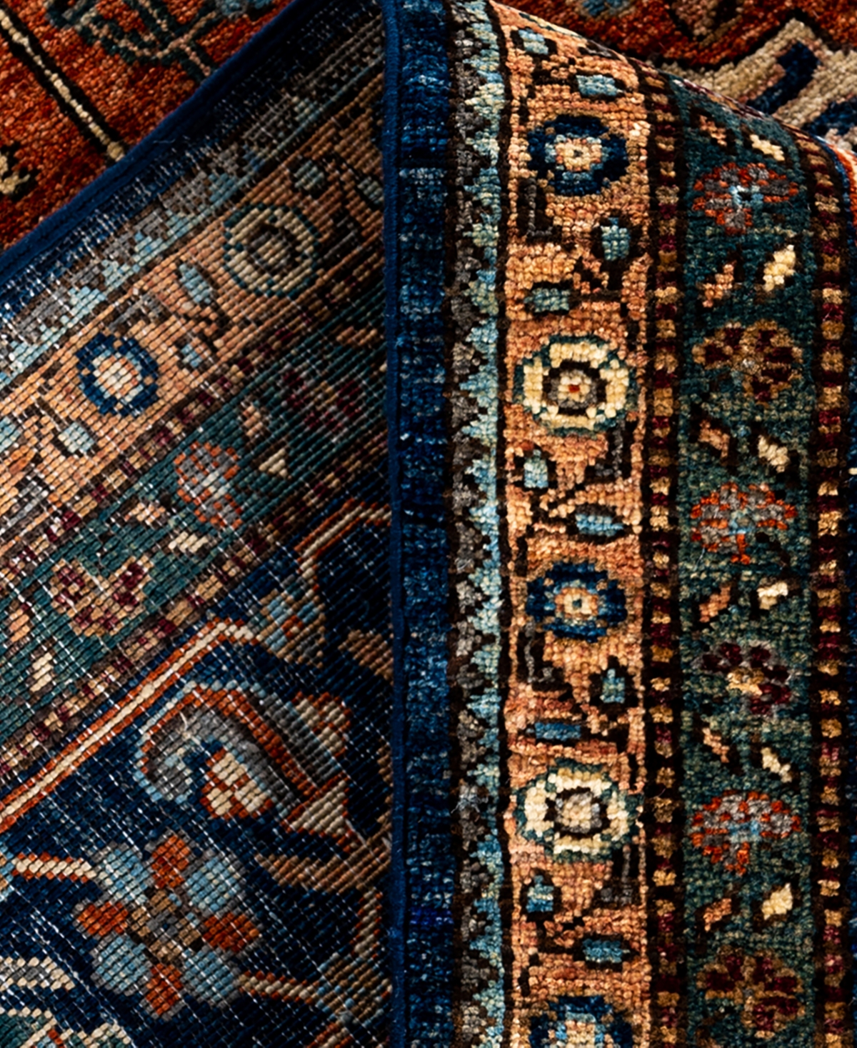 Adorn Hand Woven Rugs Serapi M1993 8'2"x9'6" Area Rug In Orange