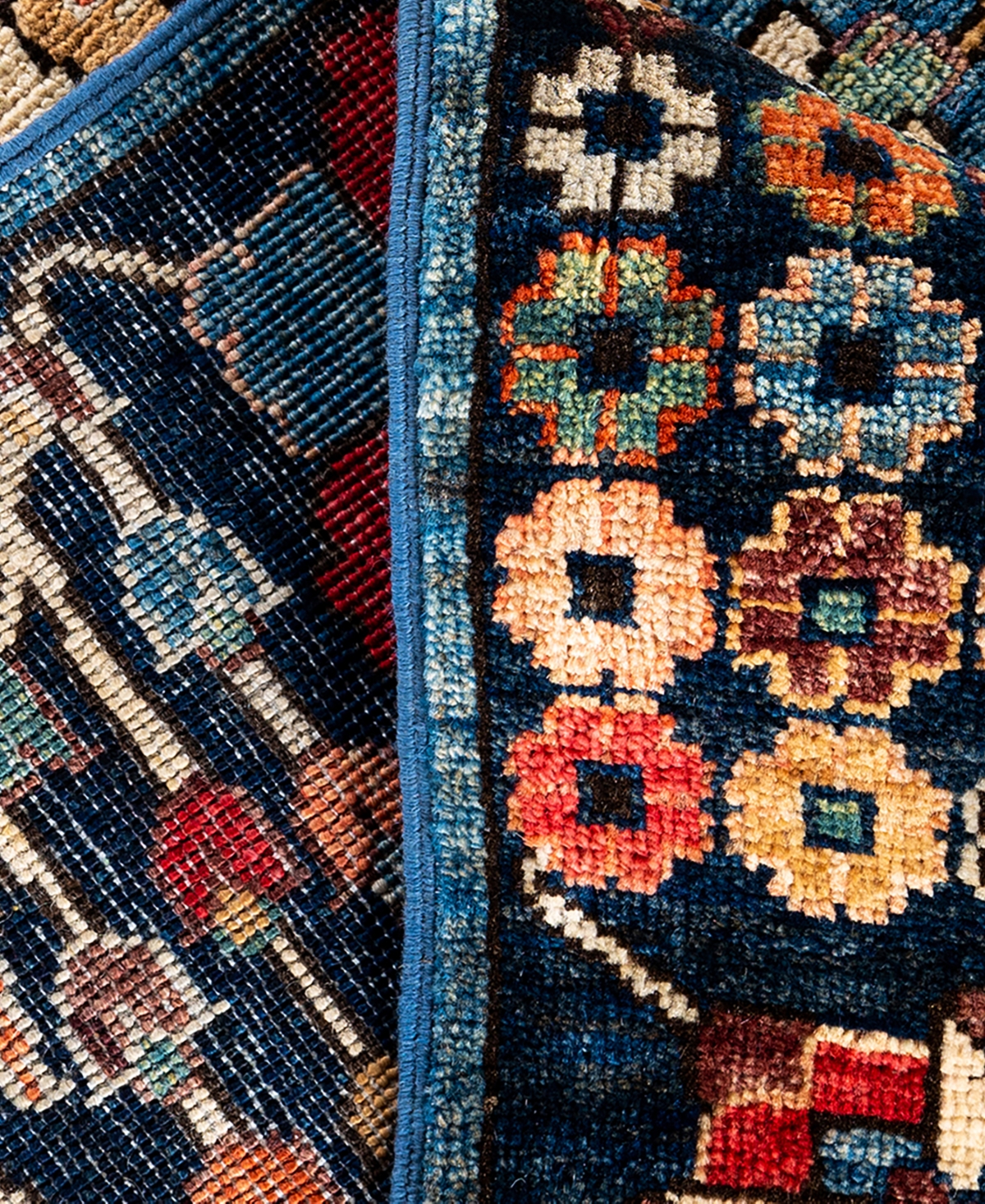 Adorn Hand Woven Rugs Serapi M1993 8'x9'8" Area Rug In Light Blue