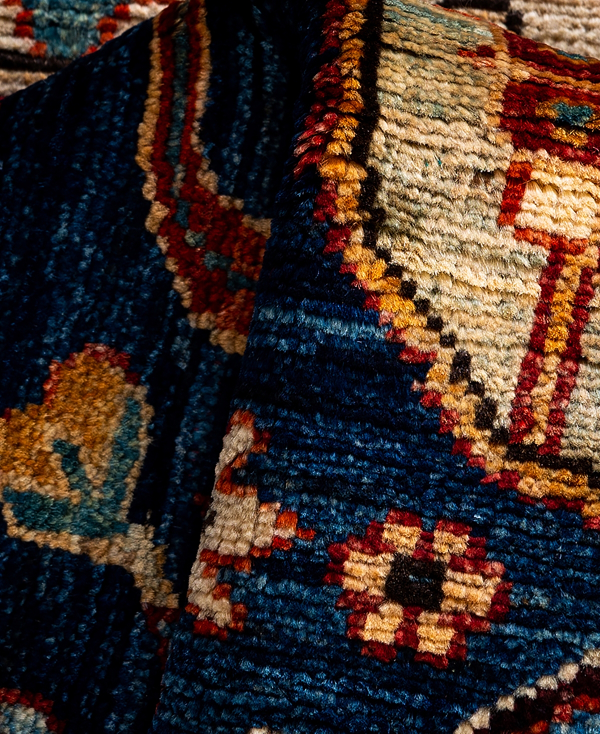 Adorn Hand Woven Rugs Serapi M1993 2'8"x9'9" Runner Area Rug In Blue