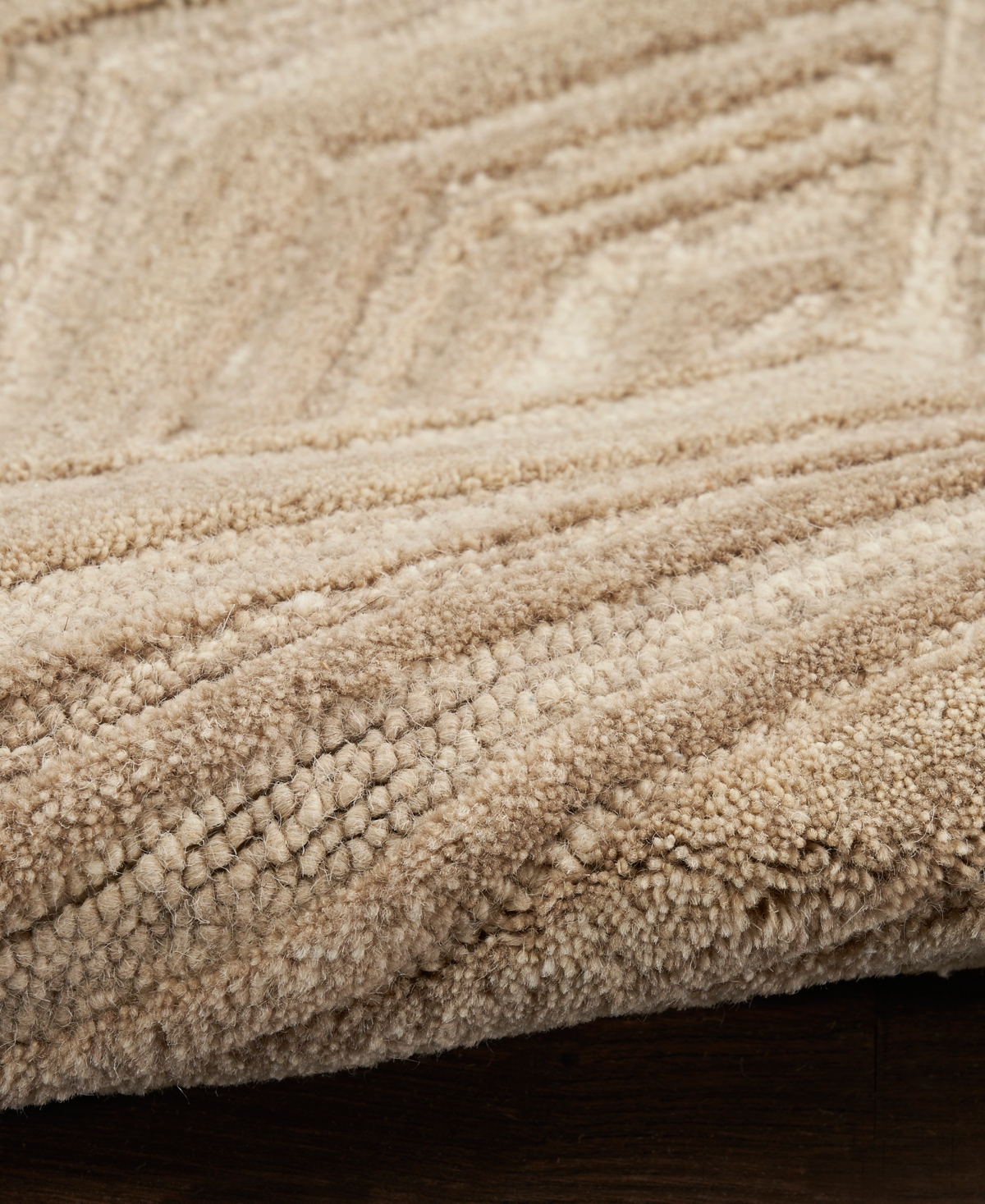 Nourison Home Graceful Gru03 5'3"x7'3" Area Rug In Taupe