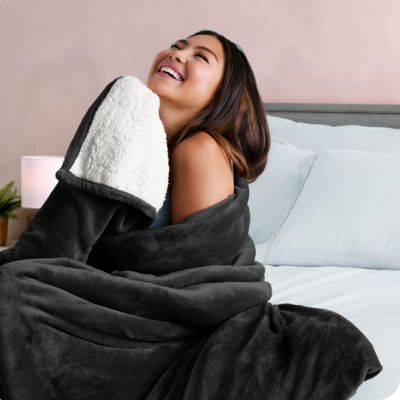 Fleece Sherpa Blanket, King