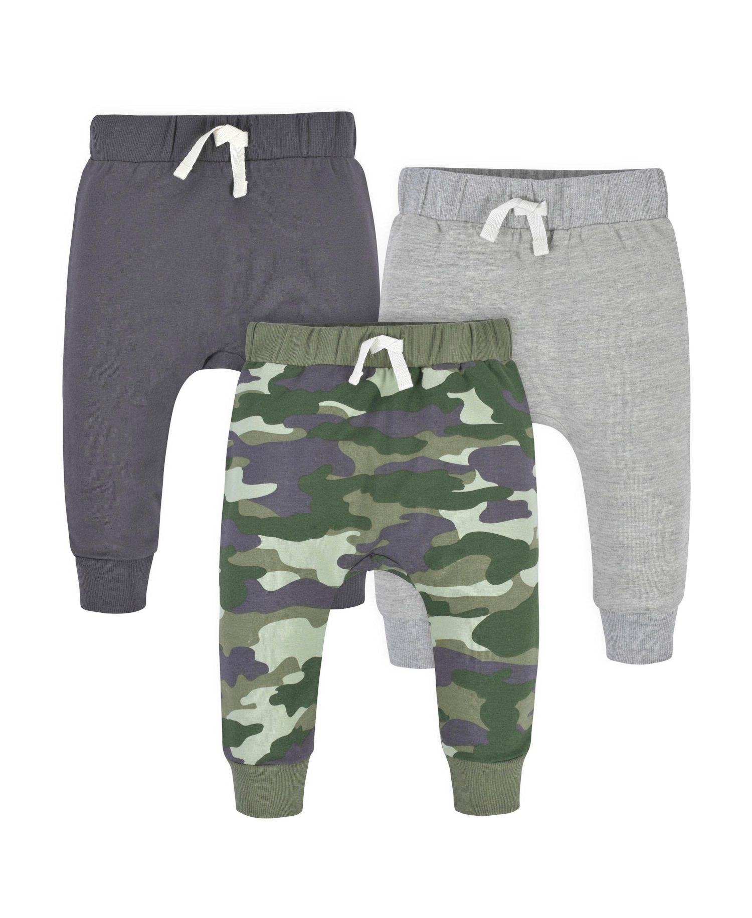 Baby Boys Camo Premium Joggers, 3-Pack