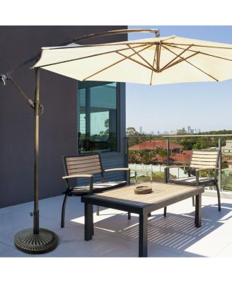 31.5 lbs Market Heavy-Duty Outdoor Stand Bronze Umbrella Base