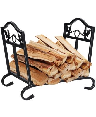 Foldable Firewood Log Rack Steel Wood Storage Holder