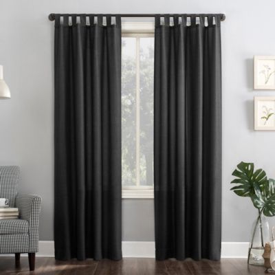 Clifford Heathered Texture Semi-Sheer Tab Top Curtain Panel