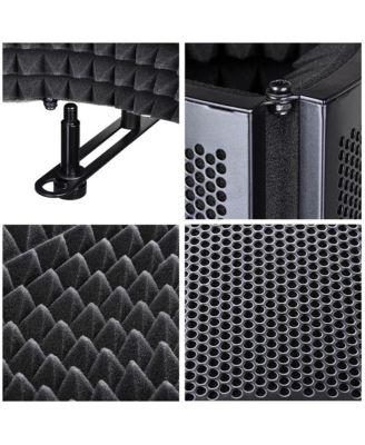 Studio Microphone Isolation Shield Acoustic Foam Panel Soundproof Filter Recording Panel