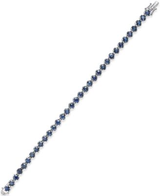 Sapphire Tennis Bracelet 10 ct. t.w. in Sterling Silver Created for Also Available in Emerald