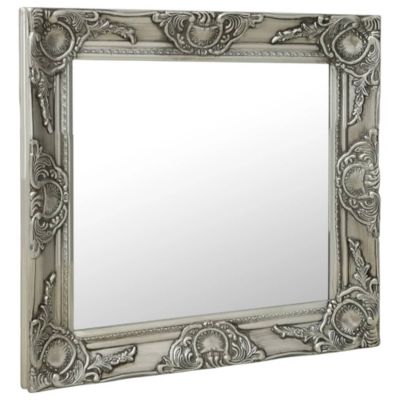 Wall Mirror Silver Wood, glass, engineered wood 23.6 x 23.6 in