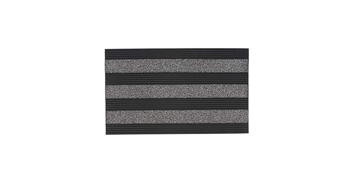 Non-Slip Doormat for Entry, 18" x 30", Waterproof Mat, Natural - Grey