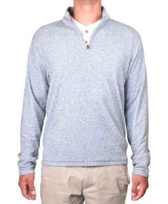Men's Soft-Brushed Knit Quarter-Zip Sweater 