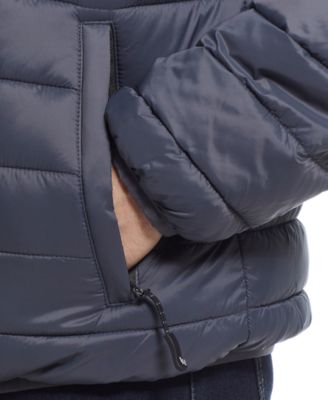 Men's Packable Neck Pillow Zip-Front Quilted Jacket