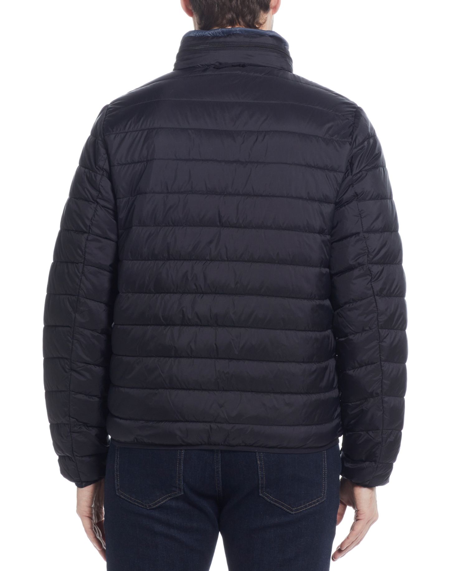Men's Packable Neck Pillow Zip-Front Quilted Jacket